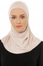 Hanfendy Plain Logo - Puder One-Piece Hijab