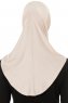 Hanfendy Plain Logo - Puder One-Piece Hijab