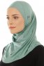 Hanfendy Plain Logo - Grön One-Piece Hijab