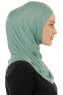 Hanfendy Plain Logo - Grön One-Piece Hijab