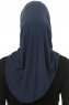 Hanfendy Cross Logo - Marinblå One-Piece Hijab