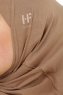 Hanfendy Cross Logo - Mörk Taupe One-Piece Hijab