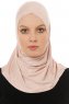Hanfendy Cross Logo - Gammelrosa One-Piece Hijab