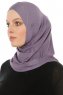 Hanfendy Cross Logo - Mörklila One-Piece Hijab