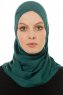 Hanfendy Cross Logo - Mörkgrön One-Piece Hijab