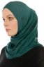 Hanfendy Cross Logo - Mörkgrön One-Piece Hijab