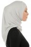 Hanfendy Cross Logo - Ljusgrå One-Piece Hijab