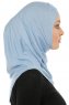 Hanfendy Cross Logo - Ljusblå One-Piece Hijab