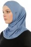 Hanfendy Cross Logo - Indigo One-Piece Hijab