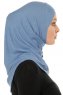 Hanfendy Cross Logo - Indigo One-Piece Hijab