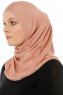 Hanfendy Cross Logo - Peanut One-Piece Hijab