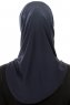 Micro Plain - Marinblå One-Piece Hijab