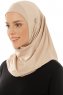 Micro Plain - Ljus Taupe One-Piece Hijab