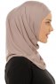 Micro Plain - Stengrå One-Piece Hijab