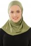 Micro Plain - Olivgrön One-Piece Hijab