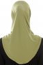 Micro Plain - Olivgrön One-Piece Hijab