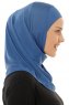 Micro Plain - Indigo One-Piece Hijab