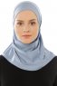 Micro Plain - Ljusblå One-Piece Hijab