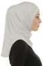 Micro Cross - Ljusgrå One-Piece Hijab