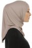 Micro Cross - Stengrå One-Piece Hijab