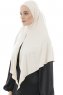 Ajda - Beige Hijab Med Dragkedja
