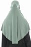 Ajda - Grön Hijab Med Dragkedja