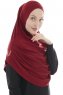 Roxelana - Bordeaux Lång Al Amira Hijab