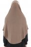 Roxelana - Mörk Taupe Lång Al Amira Hijab