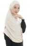 Roxelana - Beige Lång Al Amira Hijab