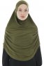 Roxelana - Khaki Lång Al Amira Hijab