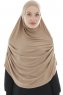 Roxelana - Ljusbrun Lång Al Amira Hijab