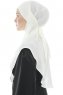 Ebrar - Creme Crepe Chiffon Al Amira Hijab