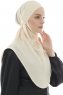 Ebrar - Ljus Beige Crepe Chiffon Al Amira Hijab