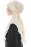 Ebrar - Ljus Beige Crepe Chiffon Al Amira Hijab