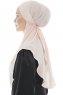 Ebrar - Gammelrosa Crepe Chiffon Al Amira Hijab