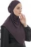 Ebrar - Lila Crepe Chiffon Al Amira Hijab