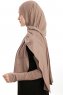 Azize - Mörk Taupe Pro Scarf Sport Hijab Set