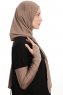 Azize - Mörk Taupe Pro Scarf Sport Hijab Set