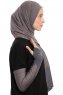 Azize - Mörkgrå Pro Scarf Sport Hijab Set