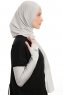 Azize - Ljusgrå Pro Scarf Sport Hijab Set