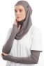 Bayda - Mörkgrå Pro Sport Hijab Set