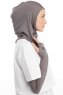 Bayda - Mörkgrå Pro Sport Hijab Set