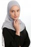 Eylem - Ljusgrå One Piece Chiffon Hijab