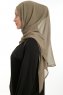 Eylem - Olivgrön One Piece Chiffon Hijab