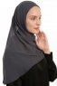 Eylem - Antracit One Piece Chiffon Hijab