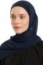 Sahar - Marinblå One Piece Chiffon Hijab