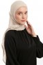 Sahar - Ljus Beige One Piece Chiffon Hijab