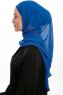 Sahar - Blå One Piece Chiffon Hijab