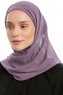 Sahar - Mörklila One Piece Chiffon Hijab