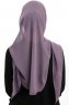 Sahar - Mörklila One Piece Chiffon Hijab